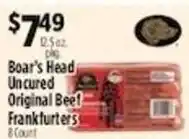 Pioneer Supermarkets Boat's Head Uncured Original Beef Frankfurters offer