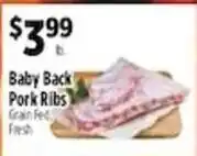 Pioneer Supermarkets Baby Back Pork Ribs offer