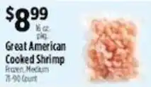 Pioneer Supermarkets Great American Cooked Shrimp offer