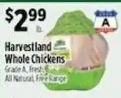 Pioneer Supermarkets Harvestland whole chickens offer