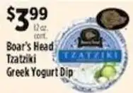 Pioneer Supermarkets Boar's Head Tzatziki Greek Yogurt Dip offer