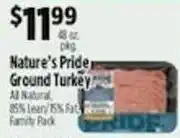 Pioneer Supermarkets Nature's Pride Ground Turkey offer