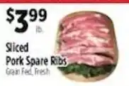 Pioneer Supermarkets Sliced Pork Spare Ribs offer