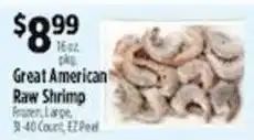 Pioneer Supermarkets Great American Raw Shrimp offer