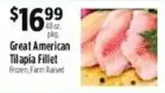 Pioneer Supermarkets Great American Tilapia Fillet offer
