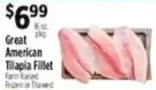 Pioneer Supermarkets Great American Tilapia Fillet offer