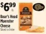 Pioneer Supermarkets Boar's Head Muenster Cheese offer