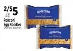Pioneer Supermarkets Ronzoni egg noodles offer