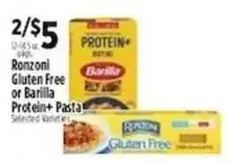 Pioneer Supermarkets Ronzi Glut Free or Barilla Protein+ Pasta offer
