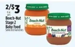 Pioneer Supermarkets Beech-Nut Stage 2 Baby Food offer