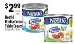 Pioneer Supermarkets Nestle Media Crema Table Cream offer