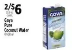 Pioneer Supermarkets Goya Pure Coconut Water Original offer