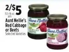 Pioneer Supermarkets Aunt Nellie's Red Cabbage or Beets offer