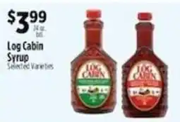 Pioneer Supermarkets Log Cabin Syrup offer