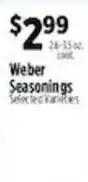 Pioneer Supermarkets Weber Seasonings offer