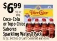 Pioneer Supermarkets Coca-Cola or Topo Chico Sabor Sparkling Water offer