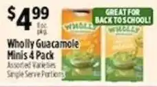 Pioneer Supermarkets Wholly Guacamole Minis offer