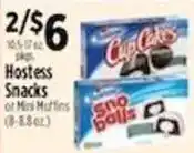 Pioneer Supermarkets Hostess Snacks or Mini Muffins offer