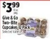 Pioneer Supermarkets Give & Go Two-Bite Cupcakes offer