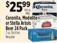 Pioneer Supermarkets Coronita, Modelito or Stella Artois Beer offer