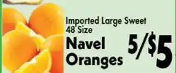 Marino's Supermarket Imported Large Sweet Navel Oranges offer