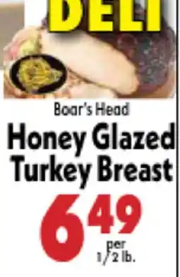 Marino's Supermarket Boar's Head Honey Glazed Turkey Breast offer