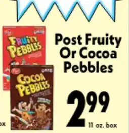 Marino's Supermarket Post Fruity Or Cocoa Pebbles offer