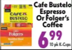 Marino's Supermarket Cafe Bustelo Espresso Or Folger's Coffee offer