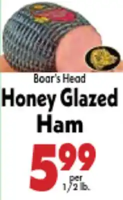Marino's Supermarket Boar's Head Honey Glazed Ham offer