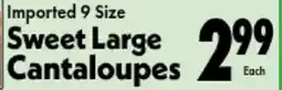 Marino's Supermarket Imported 9 Size Sweet Large Cantaloupes offer