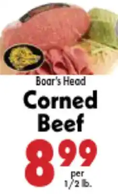Marino's Supermarket Boar's Head Corned Beef offer