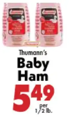 Marino's Supermarket Thumann's Baby Ham offer