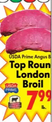 Marino's Supermarket USDA Prime Angus B Top Roun London Broil offer