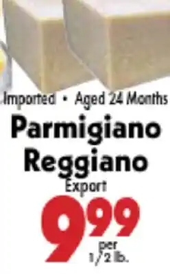 Marino's Supermarket Parmigiano Reggiano Export offer