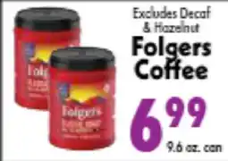 Marino's Supermarket Folgers Coffee offer