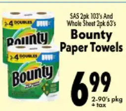 Marino's Supermarket Bounty Paper Towels offer