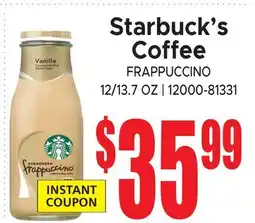 Jetro Starbuck's Coffee FRAPPUCCINO offer