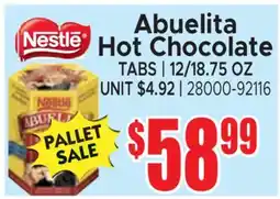 Jetro Nestle Abuelita Hot Chocolate TABS offer