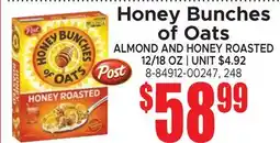 Jetro Honey Bunches of Oats offer
