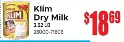 Jetro Klim Dry Milk offer
