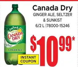 Jetro Canada Dry GINGER ALE, SELTZER & SUNKIST offer