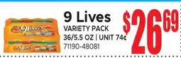 Jetro 9 Lives VARIETY PACK offer