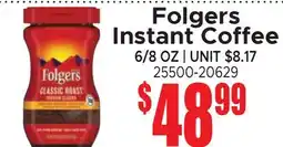 Jetro Folgers Instant Coffee offer