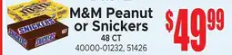 Jetro M&M Peanut or Snickers offer