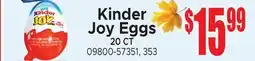 Jetro Kinder Joy Eggs offer