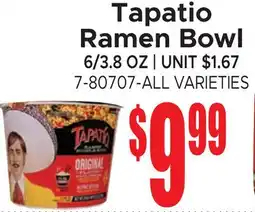 Jetro Tapatio Ramen Bowl offer