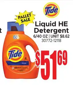 Jetro Tide Liquid HE Detergent offer