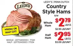 Jetro LEIDY'S | PENN DUTCH Country Style Hams offer