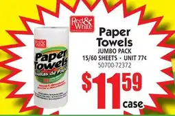 Jetro Paper Towels JUMBO PACK offer