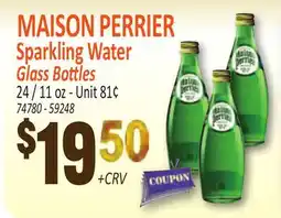 Jetro MAISON PERRIER Sparkling Water Glass Bottles offer